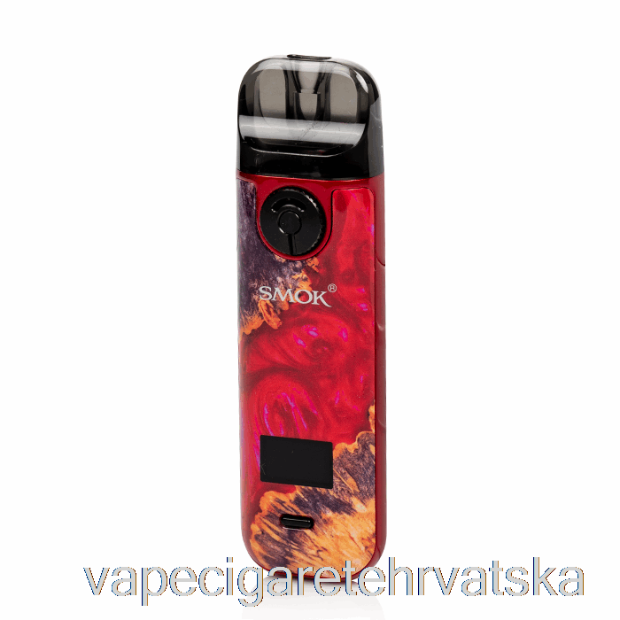 Vape Cigarete Smok Novo 4 25w Pod Kit Crveno Stabilizirajuće Drvo